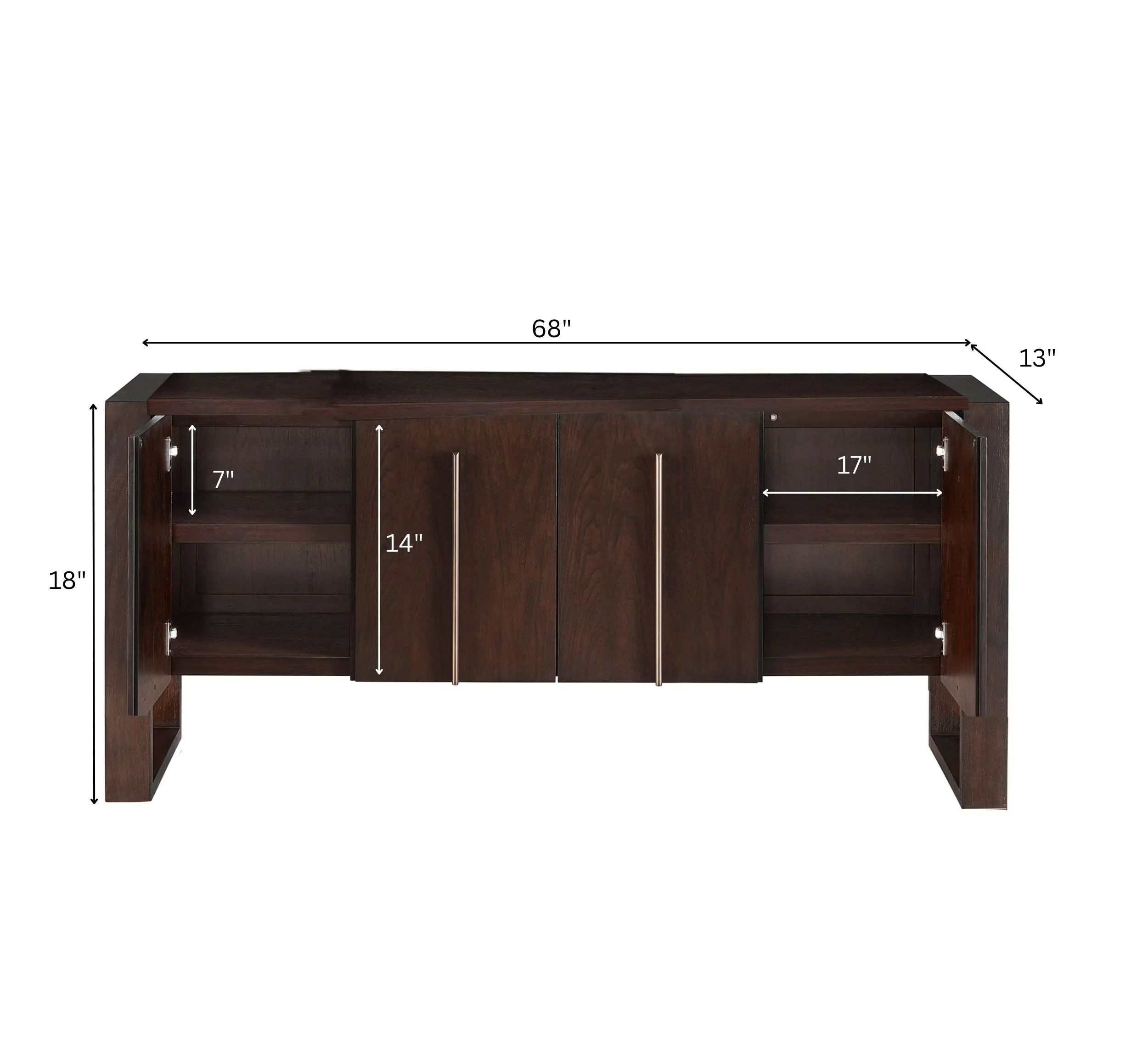 Casa Wooden 4.5FT Console