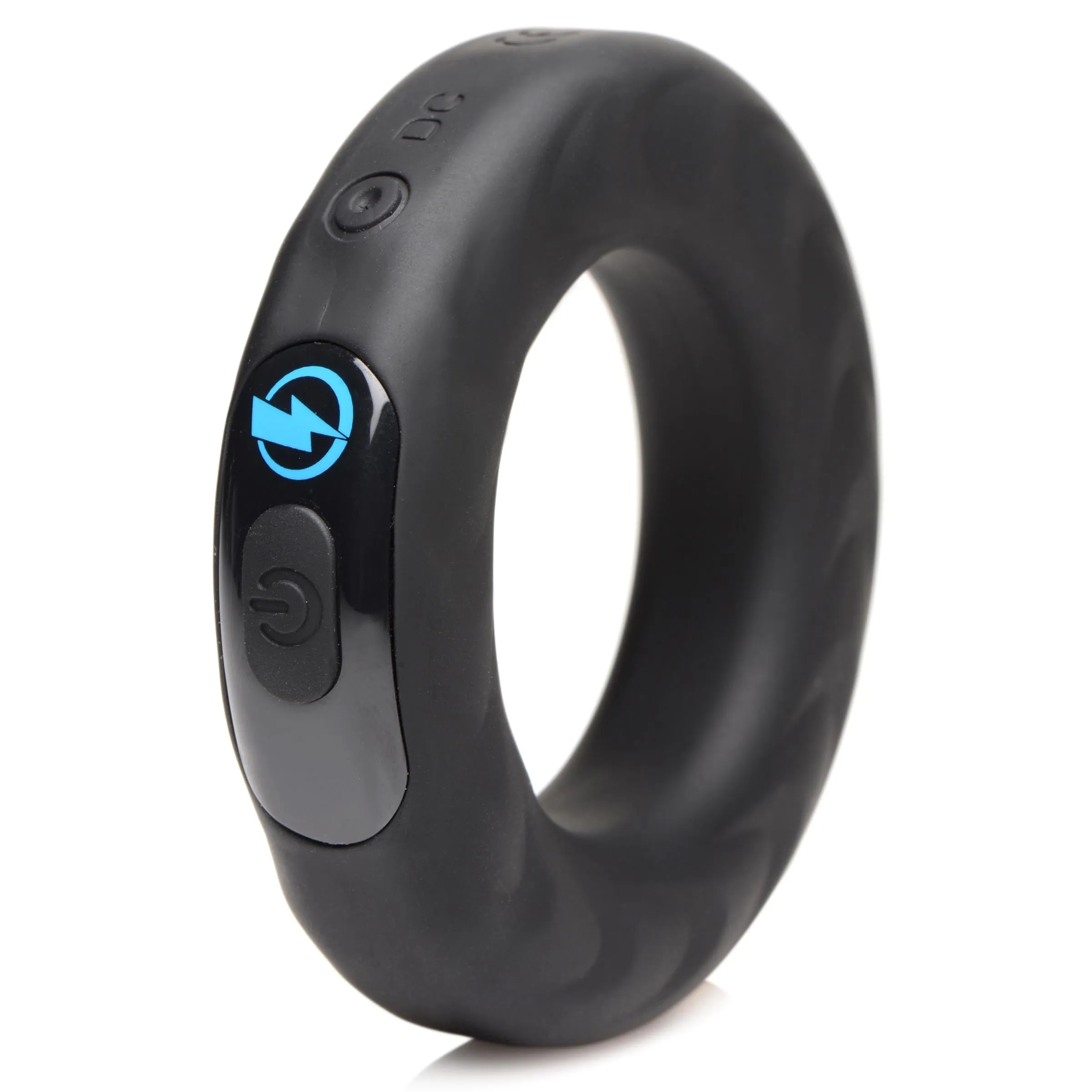 E-Stim Pro Silicone Vibrating Cock Ring with Remote Control