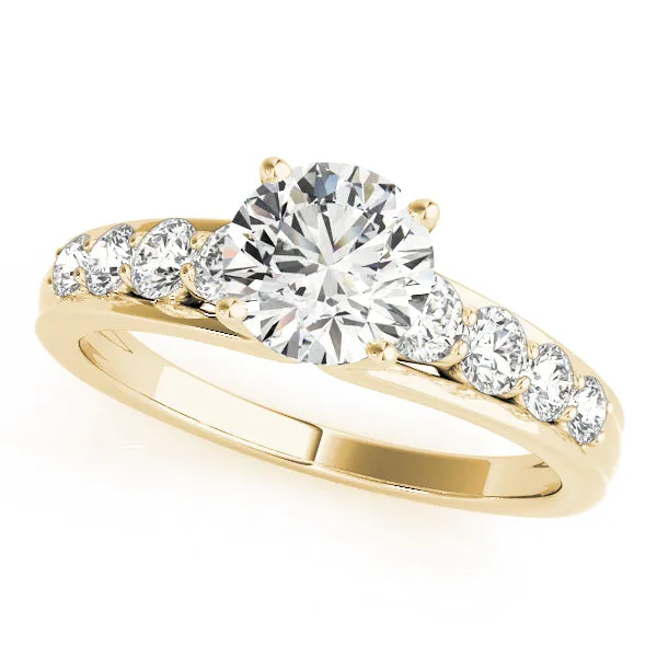 Eight Round Diamond Engagement Mounting