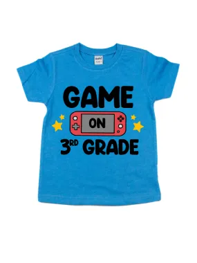 Game On Controller Kids Shirt - Blue - All Grades