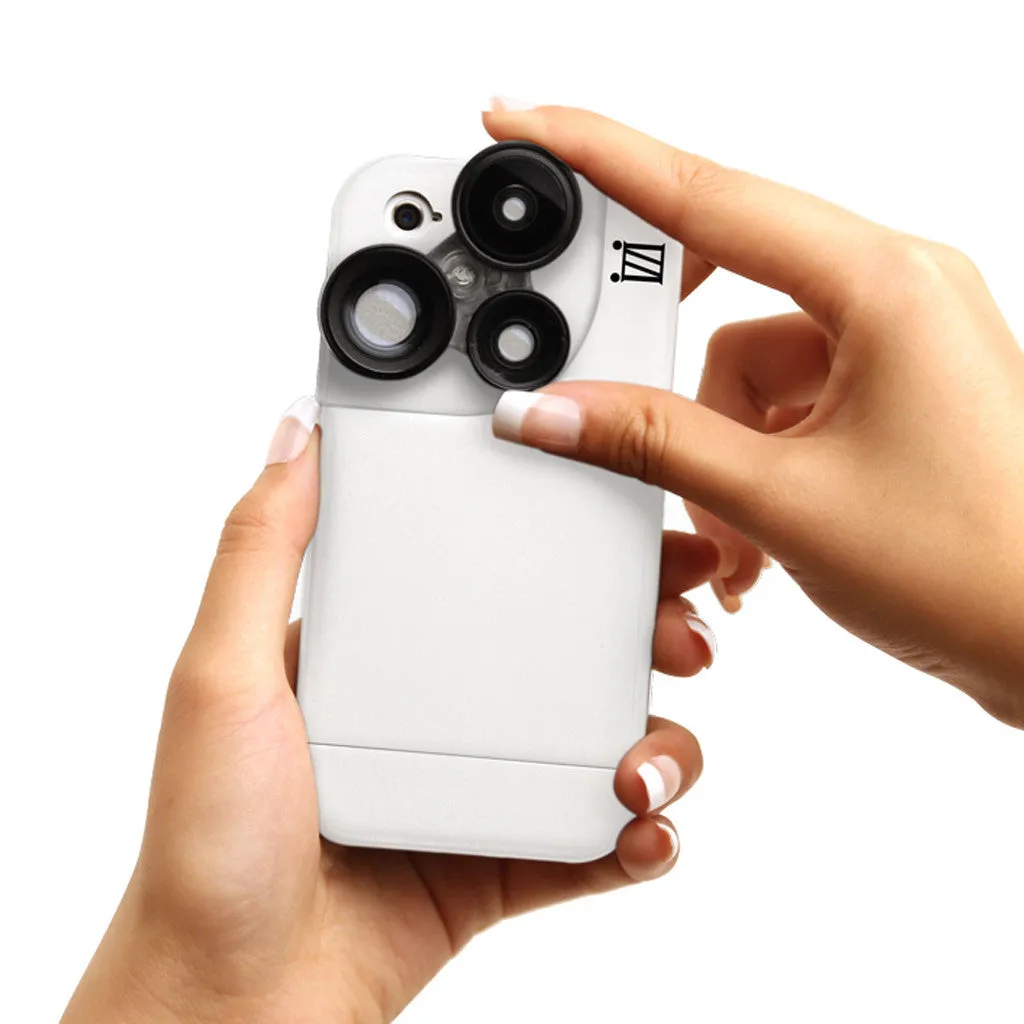 iZZi - Slim iPhone Case - 4 in 1 Lens solution