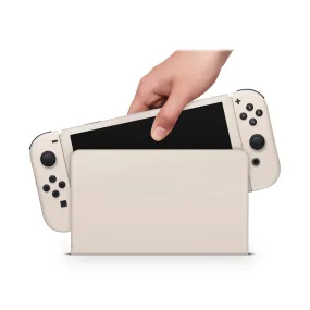 Nintendo Switch Oled Skin Decals - Almond - Wrap Vinyl Sticker