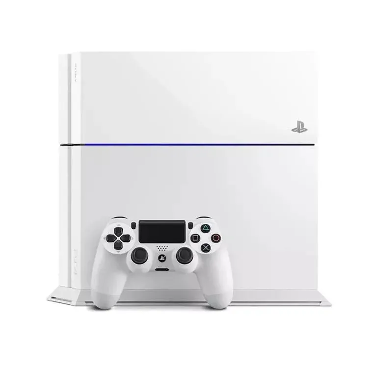 Sony PlayStation 4 500GB Gaming Console White With BOLT AXTION Bundle Refurbished