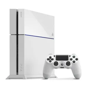 Sony PlayStation 4 500GB Gaming Console White with HDMI Cable (Refurbished)